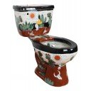  Elongated Comfort Height Toilet Rancheros Negro